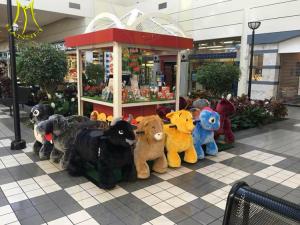 Wholesale Hansel battery operated ride animals stuffed animals plush wheel outdoor children ride from china suppliers