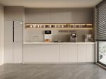 High End Cuisine Luxury Marble Floor Island White Full Modern Kitchen Cabinet