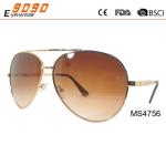 Women's fashionable sunglasses with metal frame, UV 400 Protection Lens