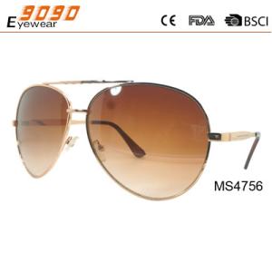 Wholesale Women's fashionable sunglasses with metal frame, UV 400 Protection Lens from china suppliers