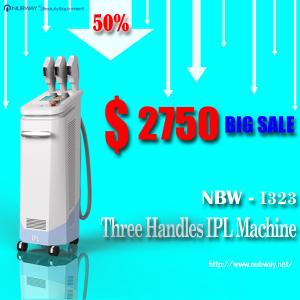 Wholesale Three handle 1800w professional hair removal shr ipl hair removal equipment from china suppliers