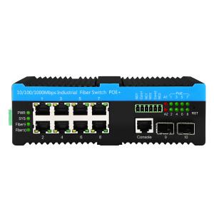 Wholesale Gigabit Layer 2 802.3bt Managed 8 Port Switch Industrial Fanless 720W POE Budget from china suppliers