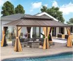 Outdoor Leisure Pergolas Aluminum Pavilion Canopy Tent Gazebos Outdoor Garden