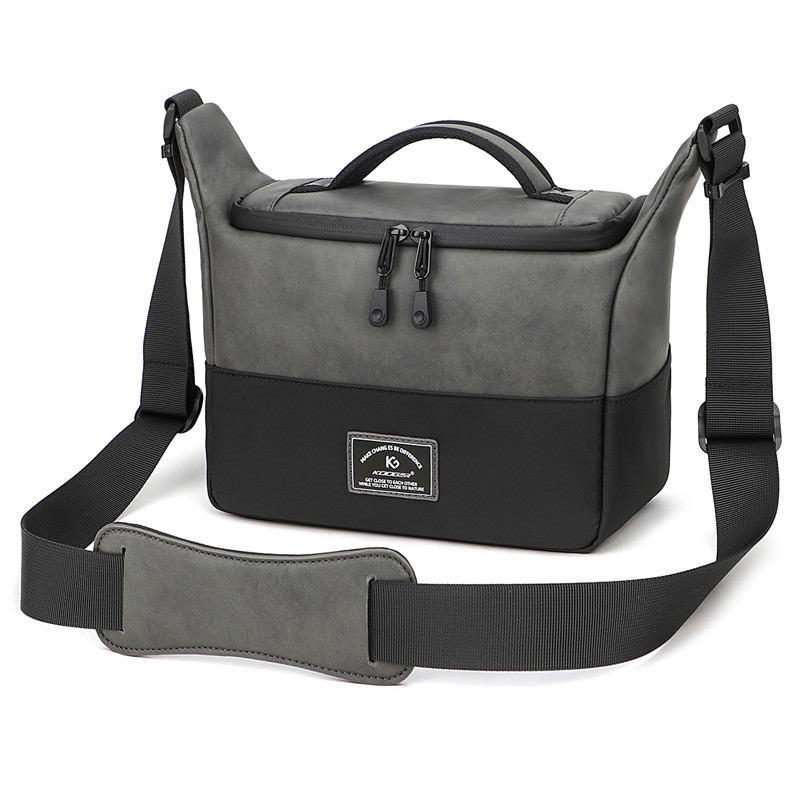 CROSS-BORDER NEW PU SINGLE SHOULDER CROSSBODY CAMERA BAG SLR CAMERA BAG PHOTOGRAPHY DIGITAL CAMERA BAG LENS STORAGE BAG