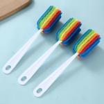 ODM Washing Cleaning Bulk Kitchen Supplies Plastic Long Handle Bottle Scrubber
