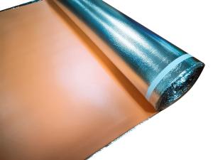 Wholesale Orange Silver Foil Underlay Comfort Step IXPE Underlay For Wood Floor from china suppliers