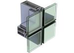OEM Industrial Aluminum Profile Curtain Wall Aluminum Frame Alkali Resisting