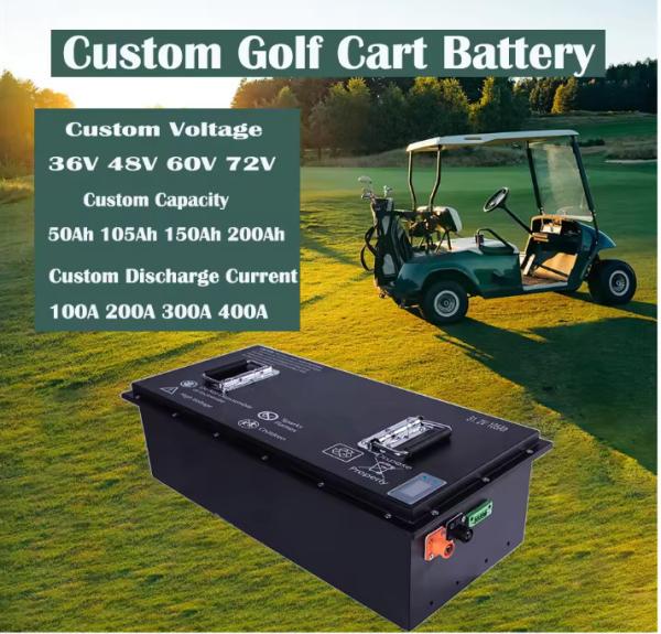 Customized High Quality EV Motorcycle Club Car Golf Cart Battery 36v 48v 60v 72v