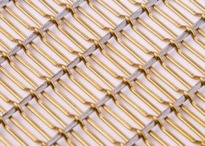Wholesale Stainless Steel Flexible Metal Mesh Fabric Bronze Color For Partitions from china suppliers