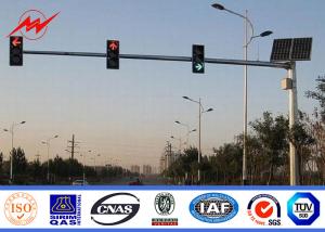 Wholesale OEM Hot Rolled Steel Powder Coated Traffic Light Pole For Road Lighting from china suppliers