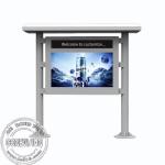 IP65 Floor Standing Outdoor Display Signage , Sun Readable TFT LCD Advertising
