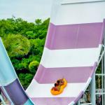 Outdoor Commercial Water Park Swimming Pool Rides Fiberglass Slide