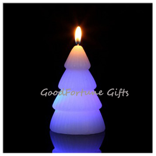 religious christmas halloween coloured Eco led glow flash candle wax