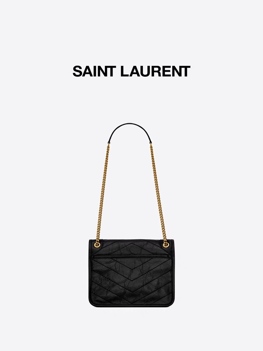 Leather Handle YSL WOC Branded Messenger Bag DND1N 1000 NIKI