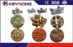 Large Scale Screw Pet Food Extruder , Accurate Control Animal Food Making