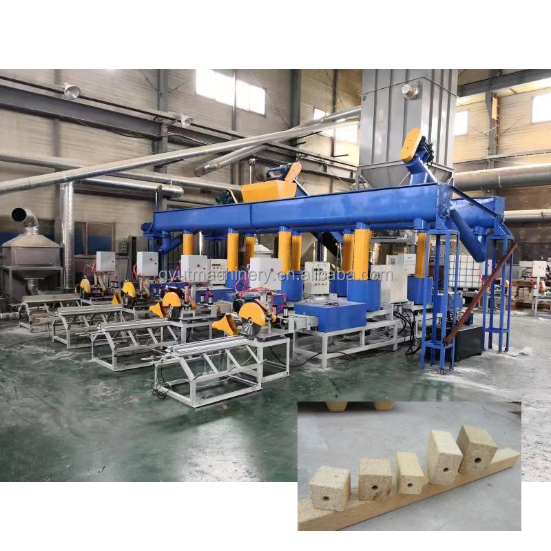 Hot Pressing Sawdust Pallet Compress Machine for Customized Wood Shaving Pallet Block