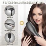 110V AC Dryer Styler Hot Air Comb , 60Hz Electric Heated Hair Brush