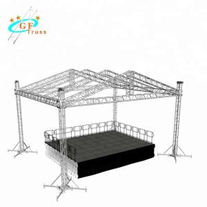 Wholesale 2M Aluminum Spigot Truss Gold Color Light Weight Exhibition Use from china suppliers