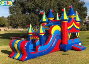 Wholesale Commercial Blow Up Bounce House With Waterslide Plato Vinyl PVC Material from china suppliers