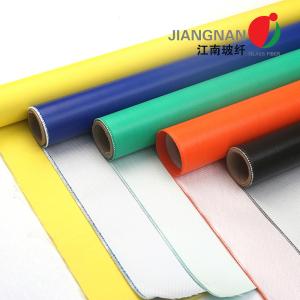 Wholesale Heat Insulation 590g/M2 Silicone Coated Fiberglass Cloth Fireproof Colored from china suppliers