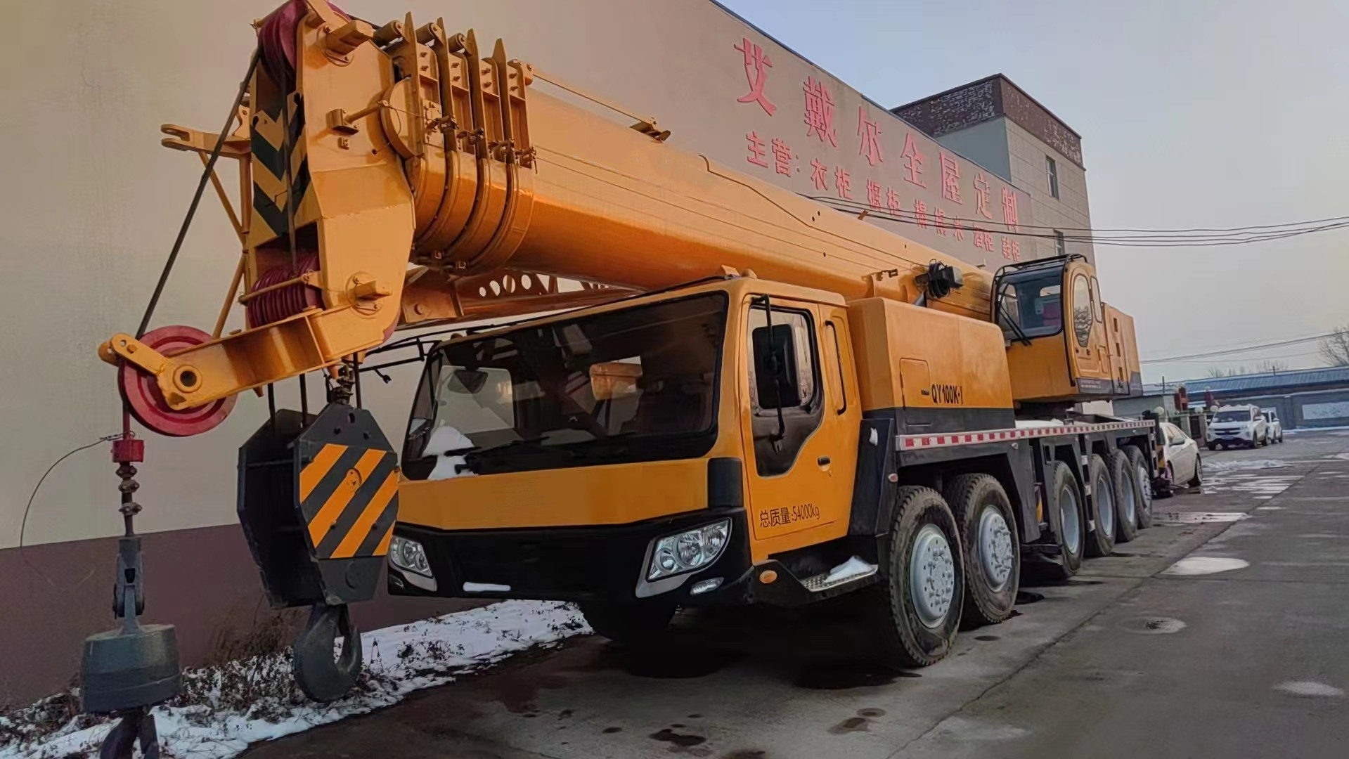 100 Ton QY100K Used Zoomlion Truck Crane with Telescopic Straight Boom Crane Type