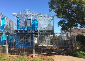 Wholesale 2 Story Light Steel Prefabricated Woden House , White Prefab Steel House Modular Home from china suppliers