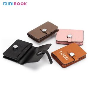 Wholesale Low MOQ Mix Models Genuine Leather Slim Wallet Card Holder For Unisex Business Casual from china suppliers