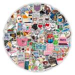 Waterproof Adhesive Sticker Label For Animal Pack Decorative Cartoon Printing