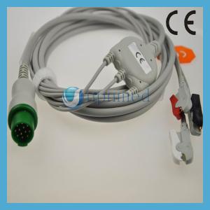 Wholesale Schiller One piece 3-lead ECG Cable with leadwires,clip,snap from china suppliers