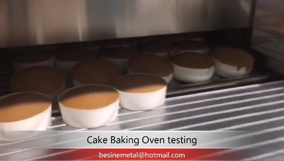 Automatic Bakery Equipments Gas Tunnel Oven For Cake Breads Burger Buns Pizza Production Line