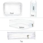 Waterproof Zipper Transparent PVC Travel Luggage Pouch