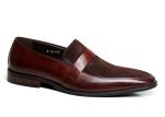 Classic Mens Leather Loafers Stitching Handmade Suede Leather Dress Shoes For