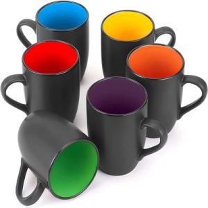 Wholesale Restaurant 16 Ounce Ceramic Coffee Cups Multicolor For Coffee Tea Cappuccino from china suppliers