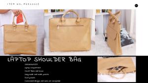 Wholesale ECO-Friendly washable kraft paper shoulder laptop bag from china suppliers