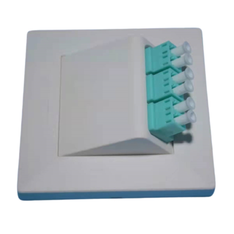 Wall Outlet Box for FTTX FTTH 86 Type 4 Ports Fiber Optic Wall Mounted Face plate