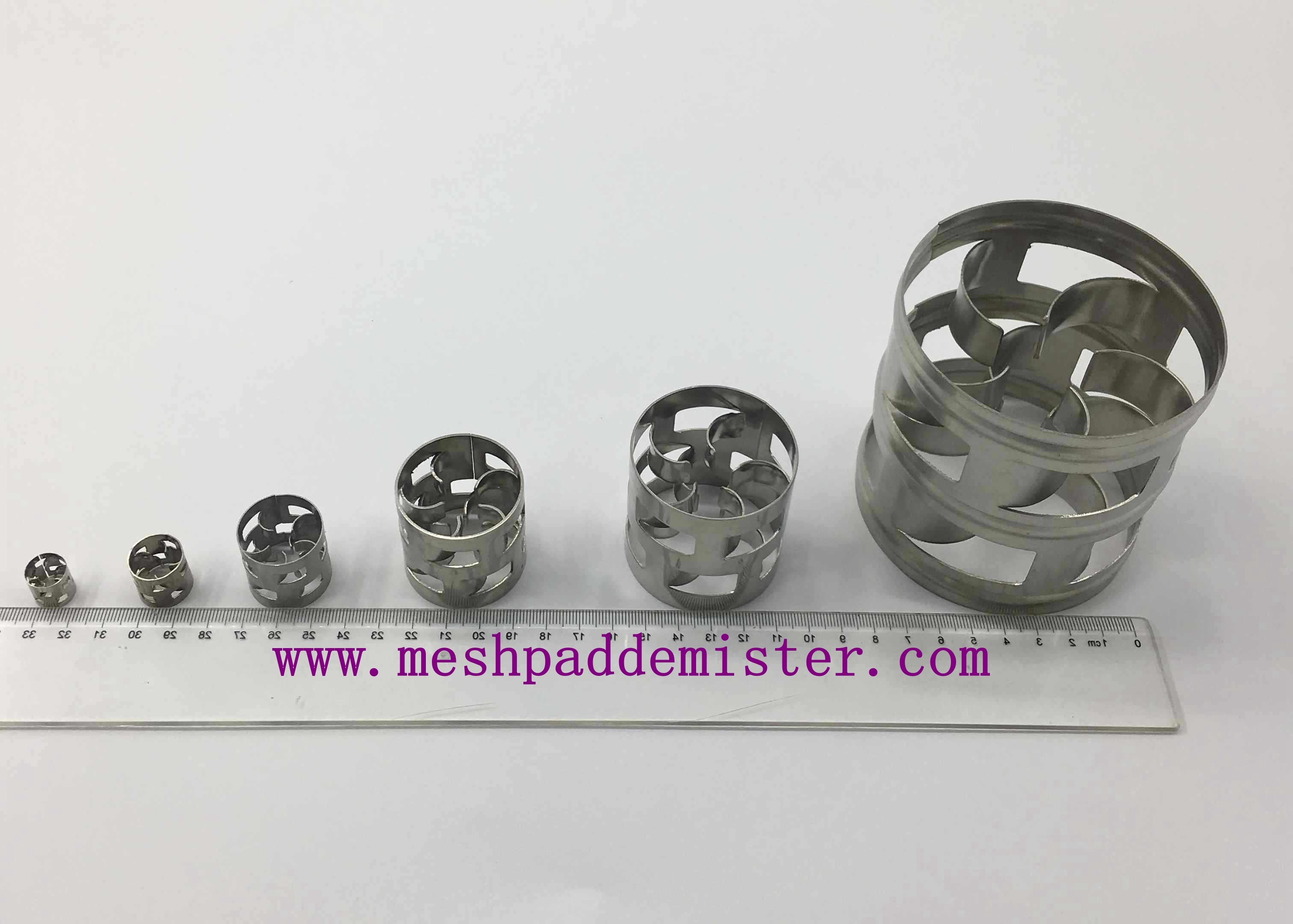 2 Inch 304 Stainless Steel Raschig Rings Industry Tower Random Packing