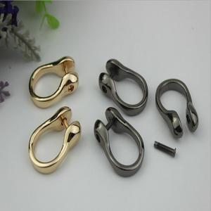 Wholesale Wholesale light gold &amp; gun metal color hanging plating metal removeble d ring strap buckle for bags from china suppliers