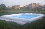 White Square Outdoor Inflatable Water Pool For Water Walking Ball