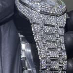 Hiphop Moissanite Bust Down Watch Fashion Bling Vvs Moissanite For Women