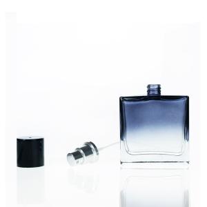 Wholesale 30ml 50ml Spray Pump Perfume Bottle Gradient Flat Square Glass Empty from china suppliers