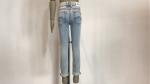 Fashion Kids Denim Jeans / Stretch Knit Denim Jeans With Roll Up TW81072 TW81073