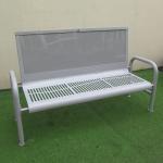 Waterproof H1100mm Metal Outdoor Bench Seat With Lock