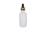 Transparent PET 60ml 120ml Essential Hair Oils Dropper Bottle For Aromatherapy