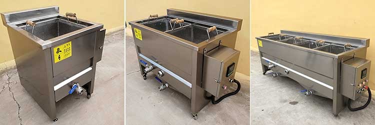 100kg 380V Industrial Food Deep Fryer For Separating Oil And Water Efficiently