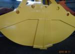 One Cylinder Clamshell Bucket , Komatsu PC360 Telescopic Boom Grapple Bucket