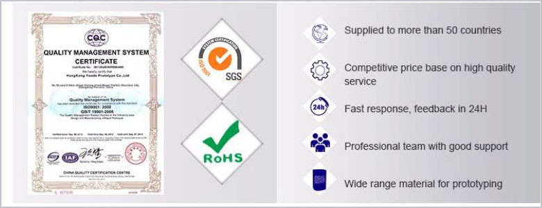Small Order Rapid Prototyping Services , Rapid Prototyping Products Black Plastic