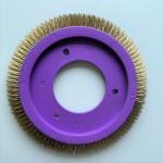 Textile Finishing LK Stenter Brush Wheel Purple Color Plactic Material Copper
