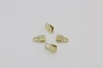 OEM design bag making accessories fashion light gold decorative metal lock parts