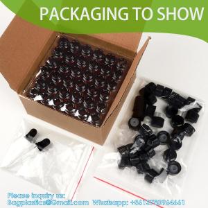 Wholesale Oil Bottles For Essential Oils, 36 Pcs 2 Ml (5/8 Dram) Amber Glass Vials Bottles, Orifice Reducers And Black Caps from china suppliers