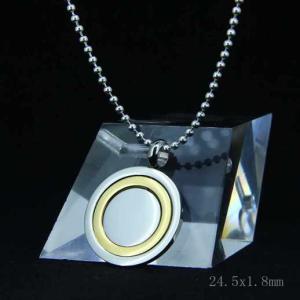 Wholesale Fashion High Quality Fashion Stainless Steel Round Shapped Necklace Pendant LPR102 from china suppliers